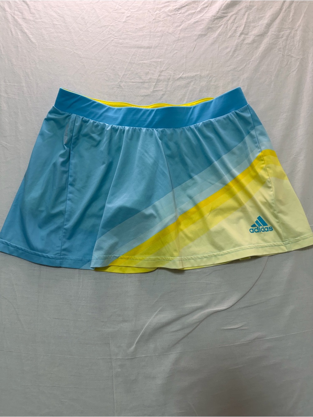 adidas Blue, Yellow & Pale Blue Athletic Circle Skirt